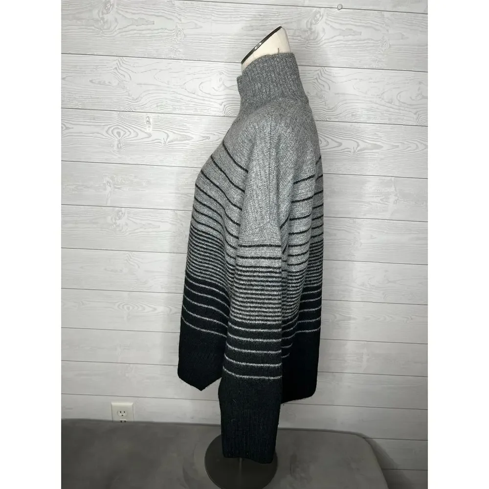 Simply Vera Vera Wang gray/black Ombre turtleneck sweater Size XXL NWT